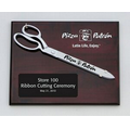 Ceremonial Scissors Plaque for 15" Chrome Ceremonial Scissors